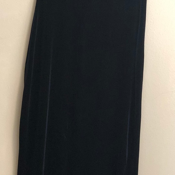 80's/90's Vintage Pulse Maxi Velvet Dress - Picture 3 of 3
